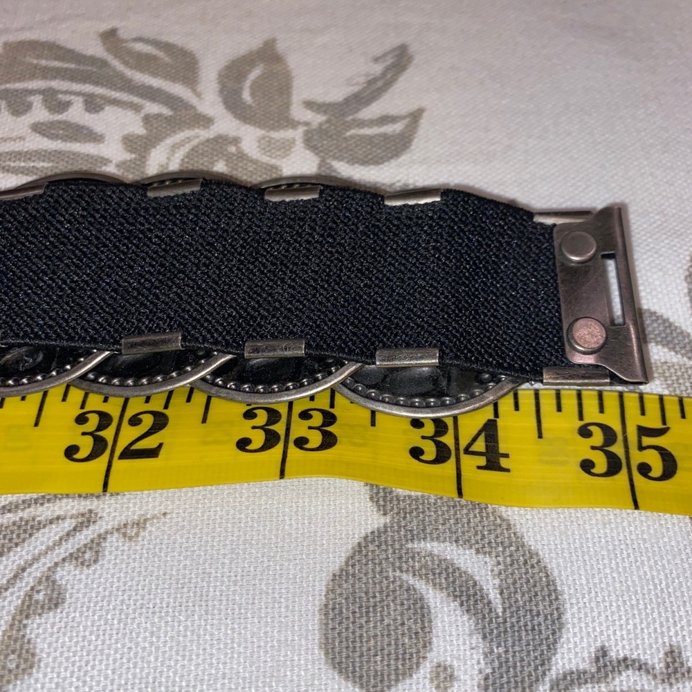 Vintage 90s Hipster Stretch Metal
Snake Scale Belt - Picture 4 of 5